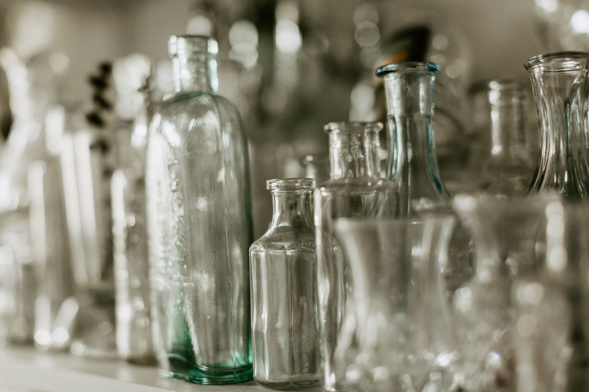 Ensemble de vase en verre
