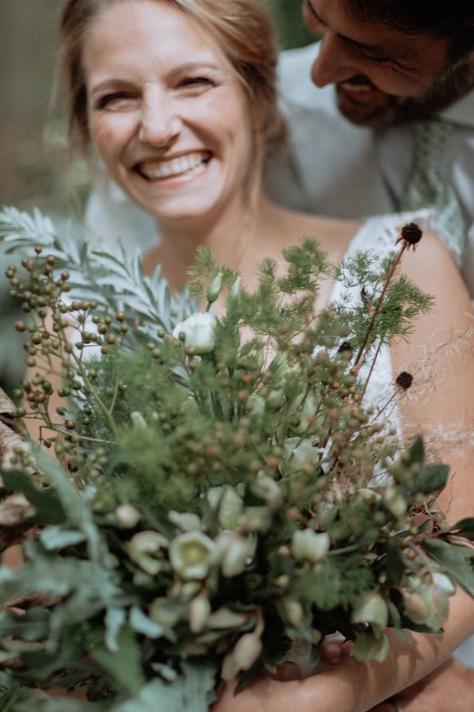 bouquet mariee naturel sauvage organique vegetal feuillage