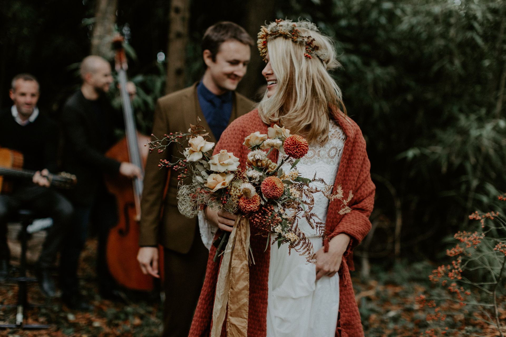 bouquet mariee couronne folk