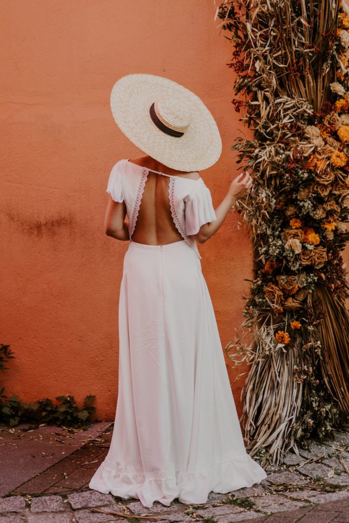 inspiration mariage terracotta flamenco fleurs séchées palmier