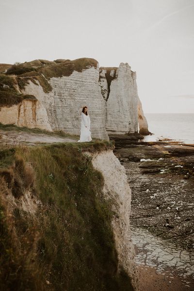 elopement mariage fleurs sechees etretat Gabriel conover