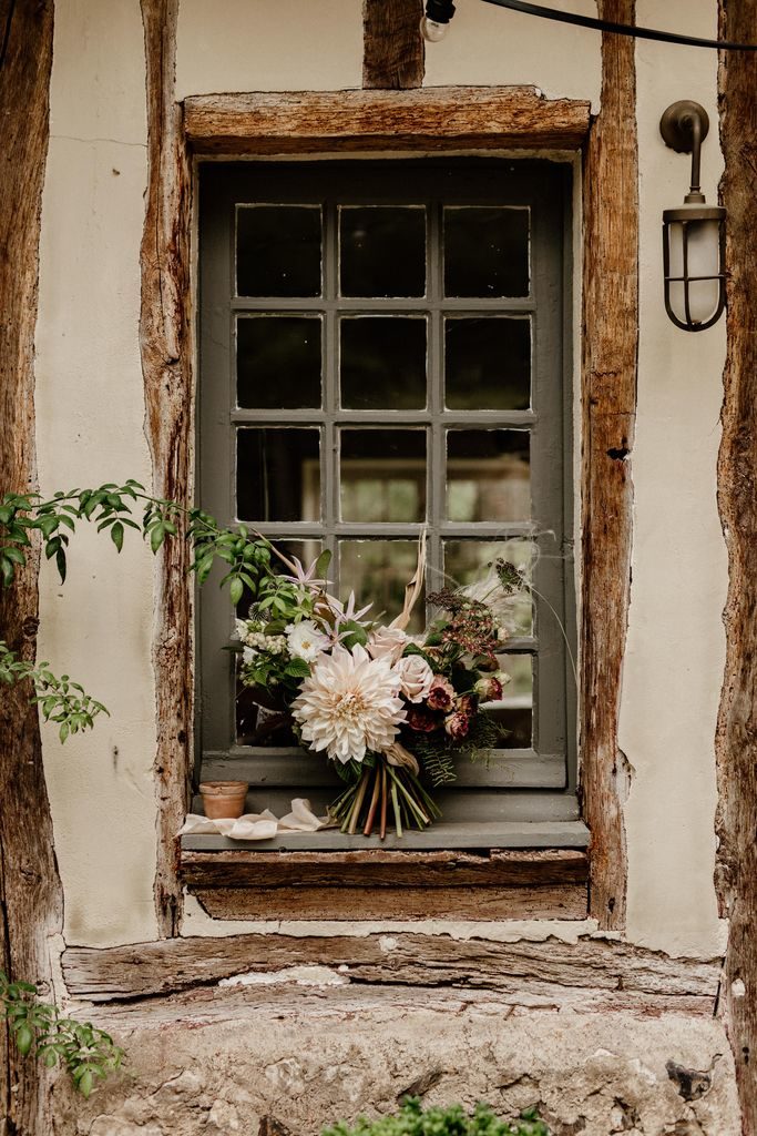 bouquet mariée mariage romantique bohème giverny