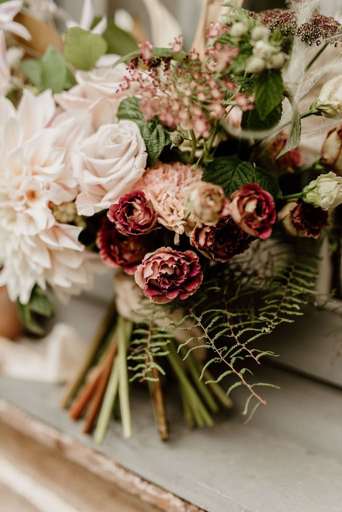 bouquet mariée mariage romantique bohème giverny