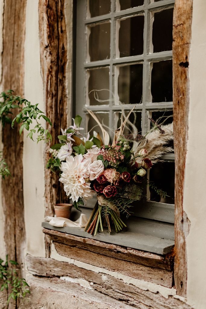 bouquet mariée mariage romantique bohème giverny