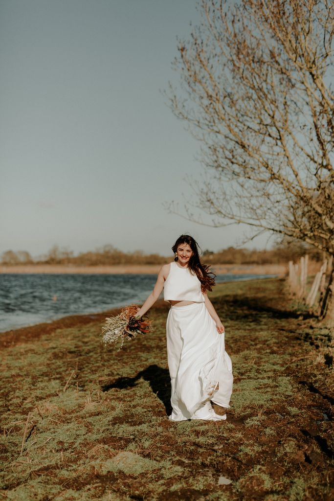 shooting collection robe mariee bouquet