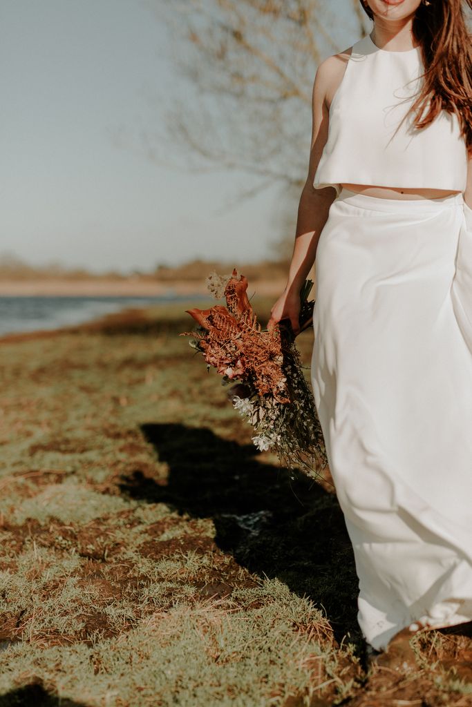 shooting collection robe mariee bouquet