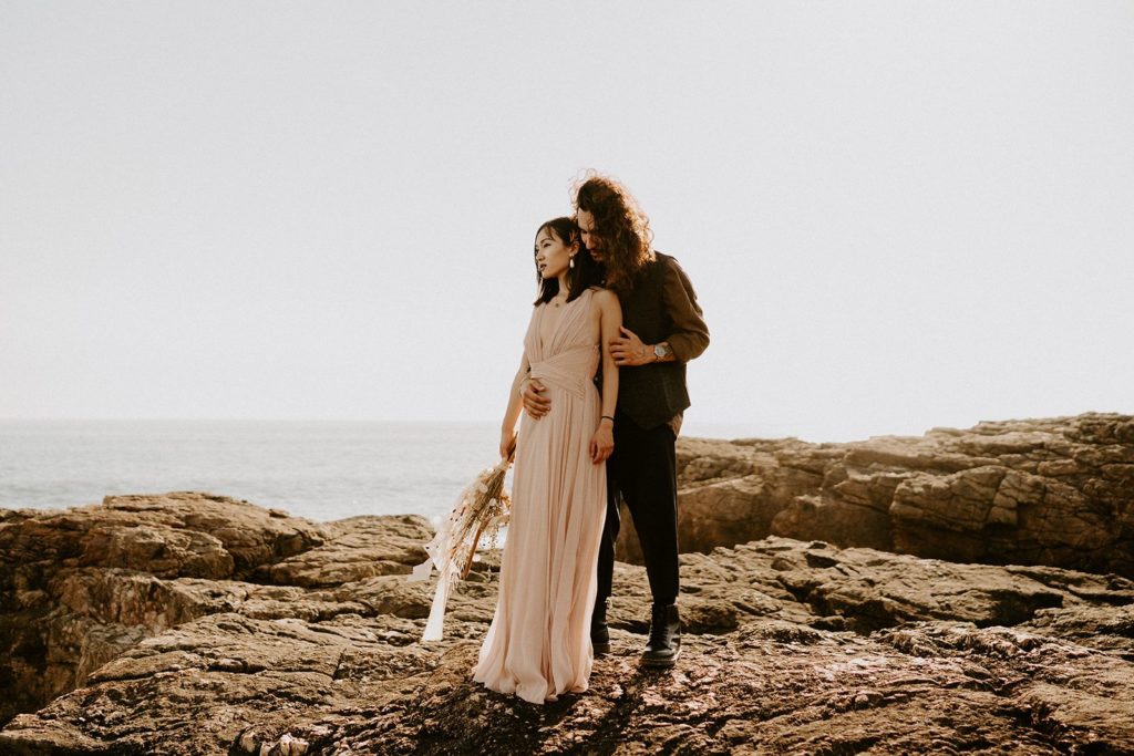 elopement mariage fleurs sechees