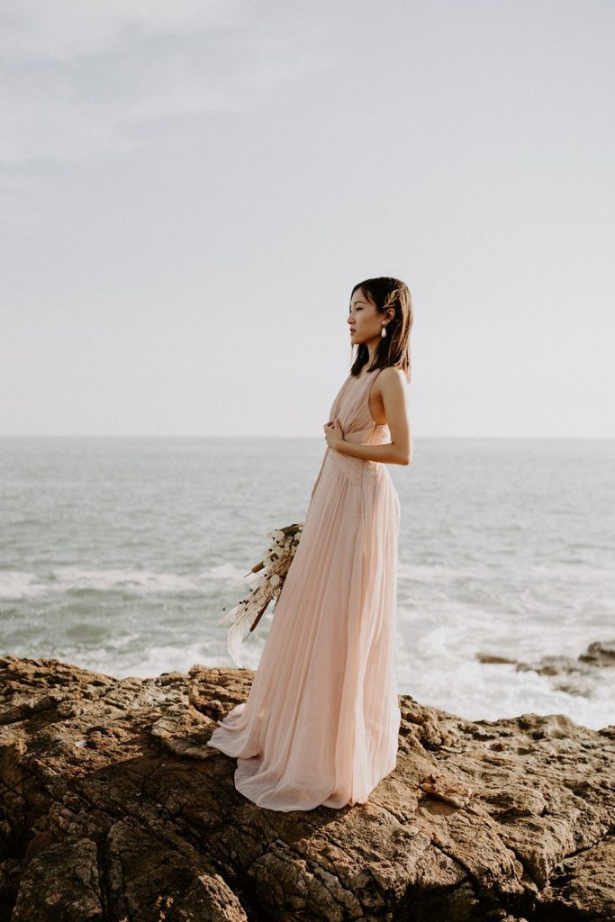 elopement mariage fleurs sechees