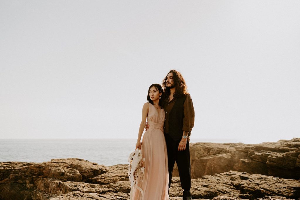 elopement mariage fleurs sechees