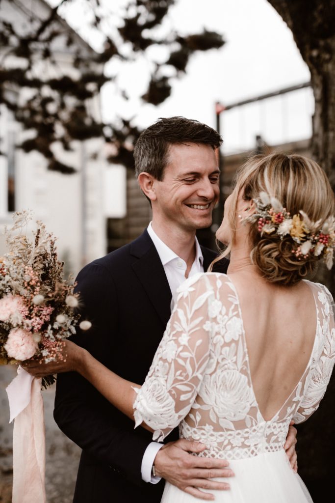 mariage fleurs sechees