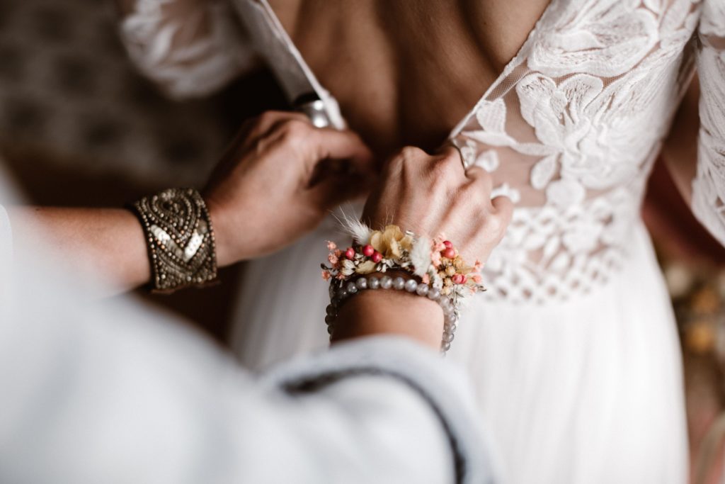 mariage fleurs sechees