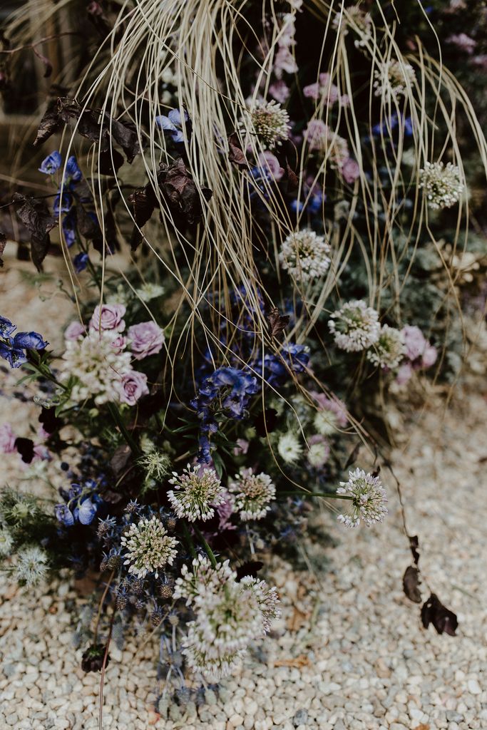 mariage ésotérique floral backdrop pourpre