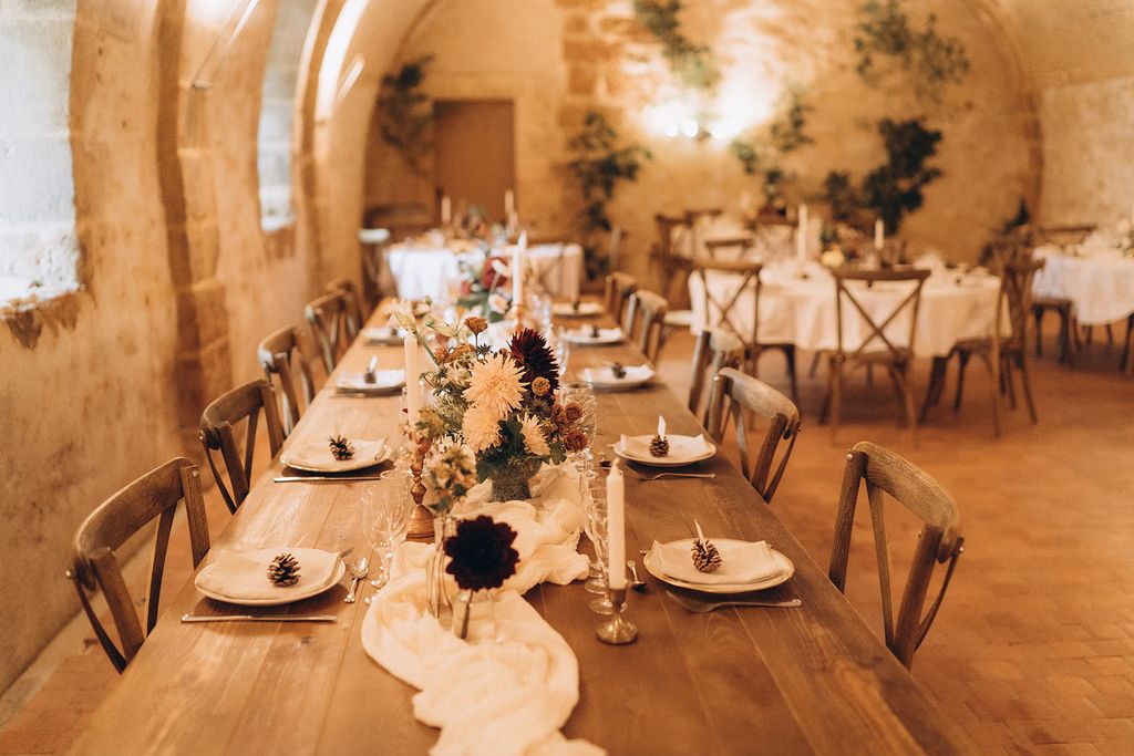 centre de table fleur mariage automne