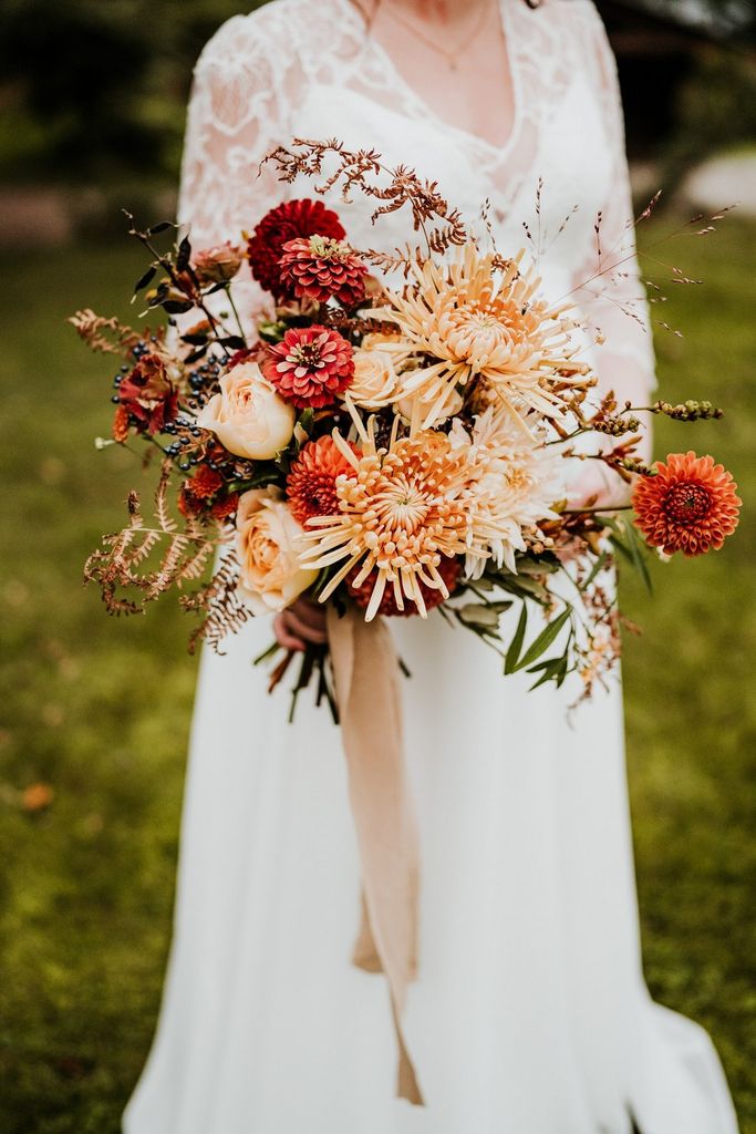 bouquet mariée automne