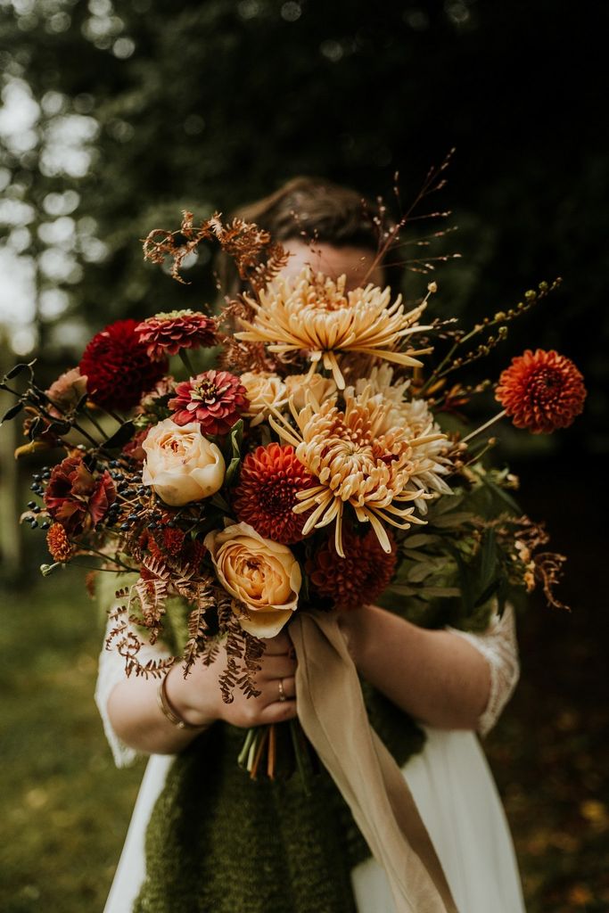 bouquet mariée automne