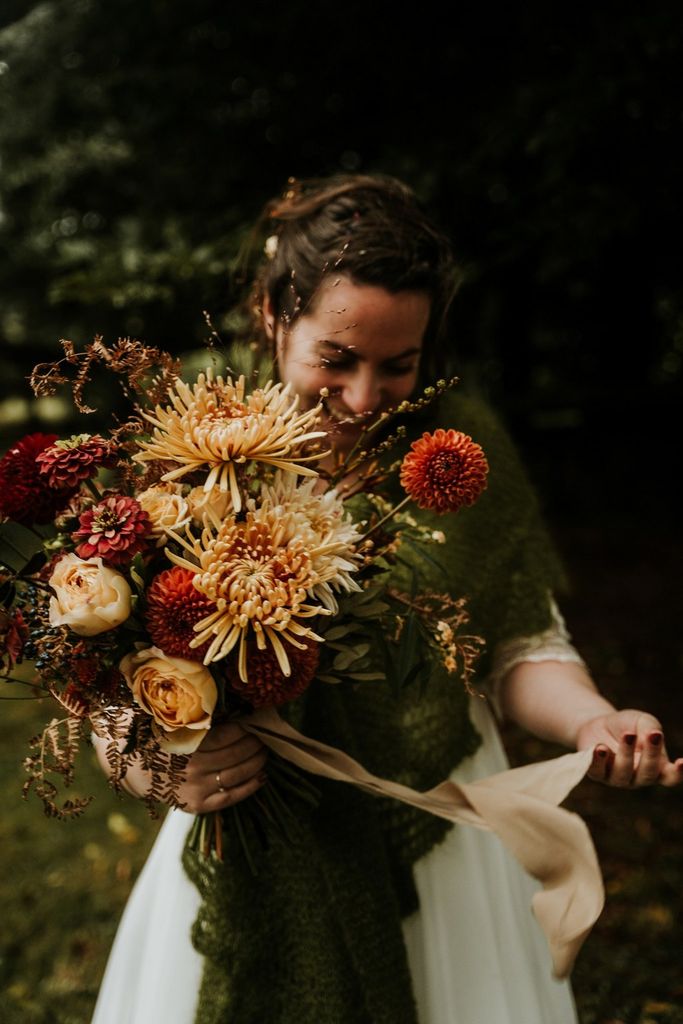 bouquet mariée automne