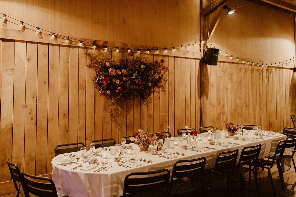 decor mariage automne sauvage mural fleur