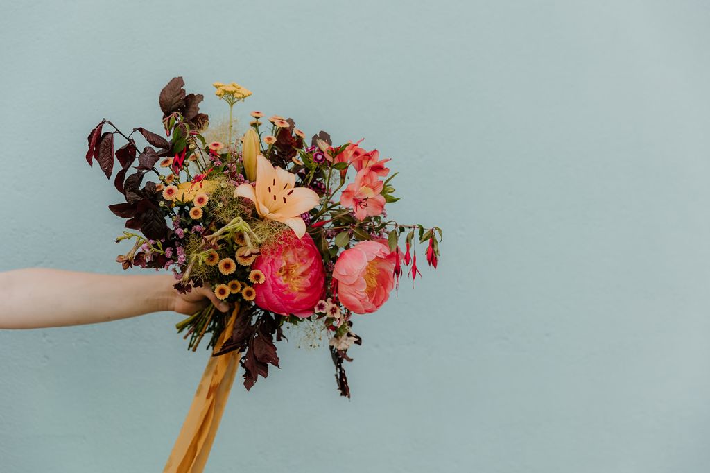 fleurs mariage colore indien ecoresponsable