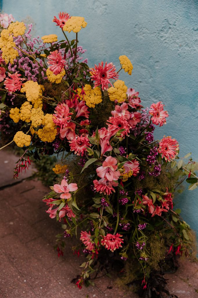 fleurs mariage colore indien ecoresponsable