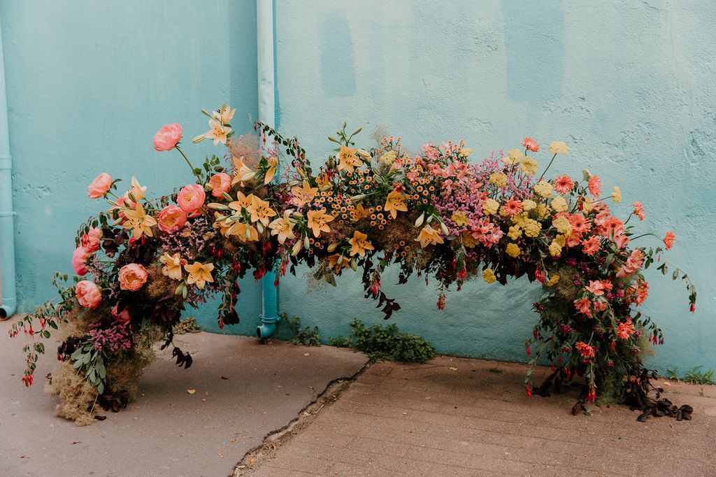 fleurs mariage colore indien ecoresponsable