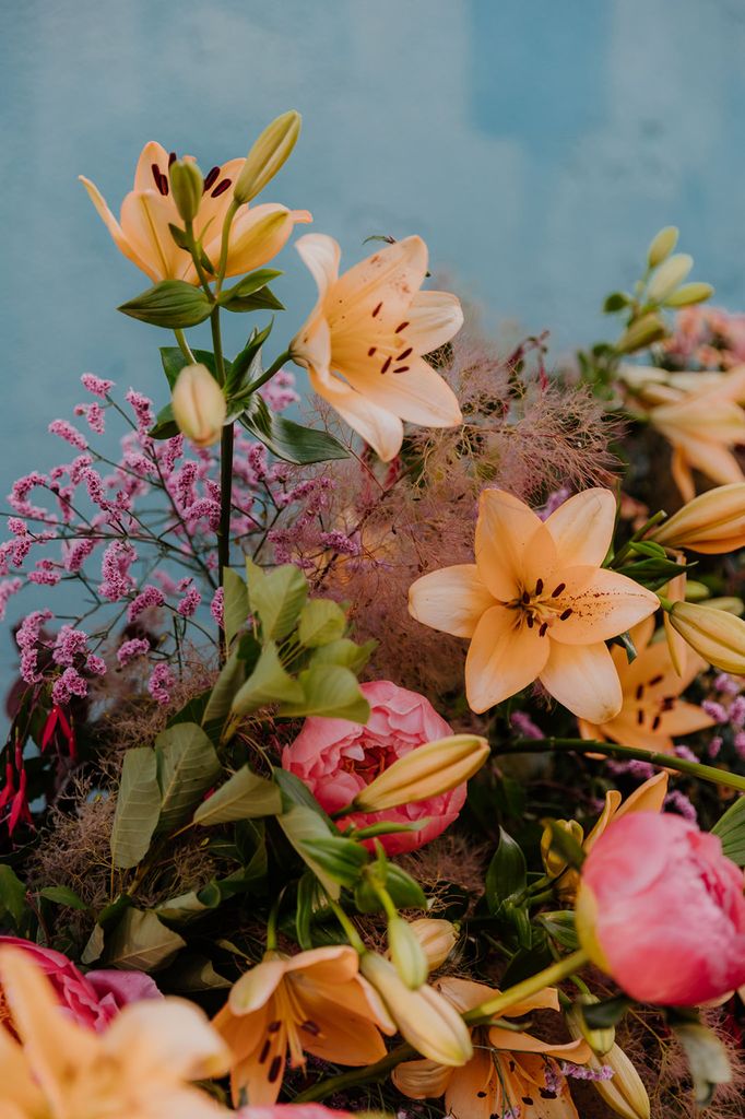 fleurs mariage colore indien ecoresponsable