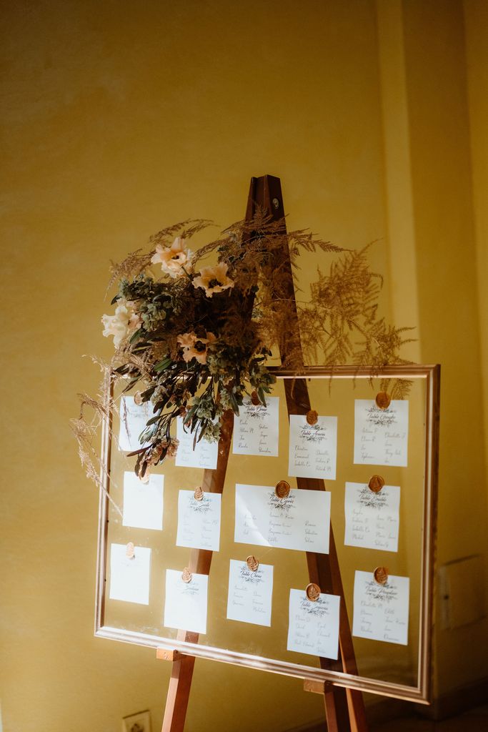 plan de table mariage sauvage sans mousse florale