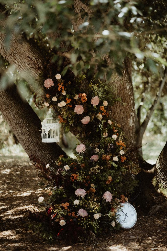 décor cérémonie arbre fleuri